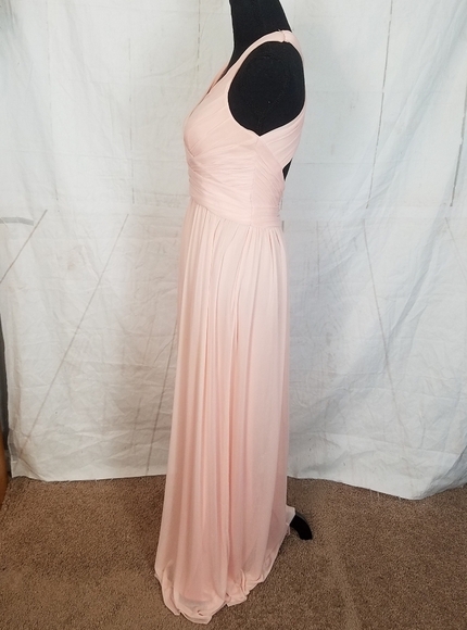 Davids bridal Bellini special occasion criss cross back halter dress size 4 - Picture 4 of 14